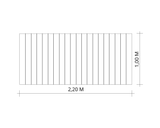 MESA RIPADA FLOWER L X C - 1,00 X 2,20 METROS