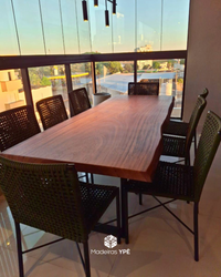 MESA BORDA ORGÂNICA 3,00 X 0,90 A 0,99 METROS