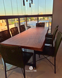 MESA BORDA ORGÂNICA 2,50 X 0,90 A 0,99 METROS