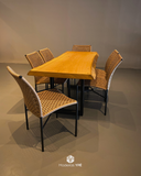 MESA BORDA ORGÂNICA 1,80 X 0,80 A 0,89 METROS