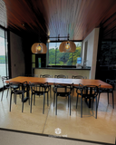 MESA BORDA ORGÂNICA 3,00 X 0,90 A 0,99 METROS